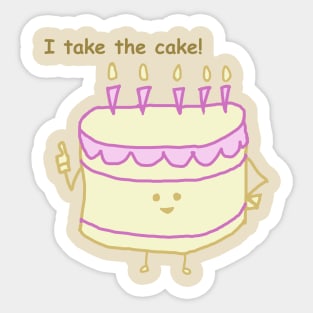 Taking the Cake Sticker